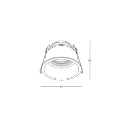 S150 DOWNLIGHT ΡΥΘΜΙΖΟΜΕΝΟ ΧΩΝΕΥΤΟ ΣΠΟΤ ΦΩΤΙΜΟΥ GU10 MAX 40W ΛΕΥΚΟ ΑΛΟΥΜΙΝΙΟ