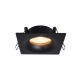 S166 ΧΩΝΕΥΤΟ DOWNLIGHT ΣΠΟΤ ΦΩΤΙΣΜΟΥ GU10 MAX 50W ΤΕΤΡΑΓΩΝΟ ΜΑΥΡΟ ΑΛΟΥΜΙΝΙΟ IP65