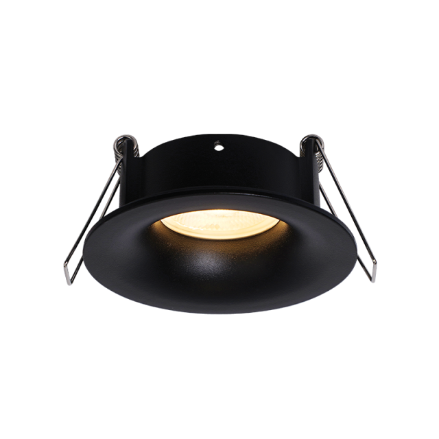 S168 ΧΩΝΕΥΤΟ DOWNLIGHT ΣΠΟΤ ΦΩΤΙΣΜΟΥ GU10 MAX 50W ΣΑΓΡΕ ΜΑΥΡΟ ΑΛΟΥΜΙΝΙΟ IP65