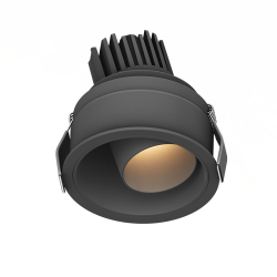 S174 ΧΩΝΕΥΤΑ LED DOWNLIGHT ΣΠΟΤ ΦΩΤΙΣΜΟΥ 10W 3000K ΜΑΥΡΟ ΑΛΟΥΜΙΝΙΟ IP44