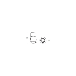 S181 ΧΩΝΕΥΤΟ LED DOWNLIGHT ΣΠΟΤ ΦΩΤΙΣΜΟΥ 3W 3000K ΛΕΥΚΟ ΑΛΟΥΜΙΝΙΟ