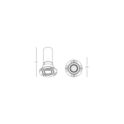 S186 ΧΩΝΕΥΤΟ LED DOWNLIGHT ΣΠΟΤ ΦΩΤΙΣΜΟΥ 7,5W 2700K ΛΕΥΚΟ ΑΛΟΥΜΙΝΙΟ ΧΩΡΙΣ ΠΛΑΙΣΙΟ