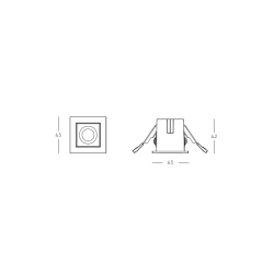 S189 ΧΩΝΕΥΤΟ DOWNLIGHT LED ΣΠΟΤ 3W 3000K ΛΕΥΚΟ ΑΛΟΥΜΙΝΙΟ