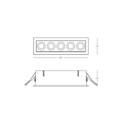 S191 ΧΩΝΕΥΤΟ DOWNLIGHT LED ΣΠΟΤ 12W 3000K ΛΕΥΚΟ ΑΛΟΥΜΙΝΙΟ