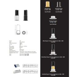 S206 ΑΣΠΡΟ ΔΑΚΤΥΛΙΔΙ ΑΞΕΣΟΥΑΡ ΓΙΑ ΤΑ DOWNLIGHT LED ΣΠΟΤ S204-S205