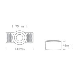 Z11105 TR-B DOWNLIGHT ΣΠΟΤ ΦΩΤΙΣΜΟΥ GU10 50W ΧΩΝΕΥΤΟ ΧΩΡΙΣ ΠΛΑΙΣΙΟ ΜΑΥΡΟ ΑΛΟΥΜΙΝΙΟ