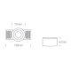 Z11105 TR-B DOWNLIGHT ΣΠΟΤ ΦΩΤΙΣΜΟΥ GU10 50W ΧΩΝΕΥΤΟ ΧΩΡΙΣ ΠΛΑΙΣΙΟ ΜΑΥΡΟ ΑΛΟΥΜΙΝΙΟ