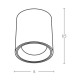 Z12107 K-W LED ΣΠΟΤ ΟΡΟΦΗΣ 7W 35° 230V ΛΕΥΚΟ ΣΤΡΟΓΓΥΛΟ ΑΛΟΥΜΙΝΙΟ DIMMABLE