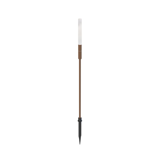 OUTDOOR SPIKELED LIGHT 1.5W-24V 3000K BROWN ALUMINIUM - FROSTED ACRYLIC IP65