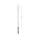 OUTDOOR SPIKELED LIGHT 1.5W-24V 3000K BROWN ALUMINIUM - FROSTED ACRYLIC IP65