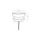 OUTDOOR SPIKE- FLOOR LED LIGHT 7W CONCRETE- GLASS IP65