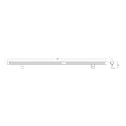 WALL WASHER WITH ANTI-GLARE36W-24V 2700K DARK BROWN ALUMINIUM IP65