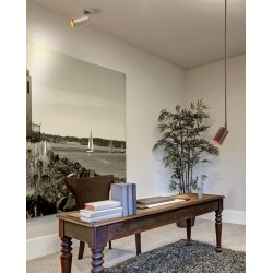 Φωτιστικό Οροφής Μεταλλικό Καφέ 22186 Zambelis