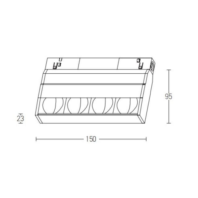 Φωτιστικό Ράγας LED 10W IP20 3000K Λευκό 2092 Zambelis