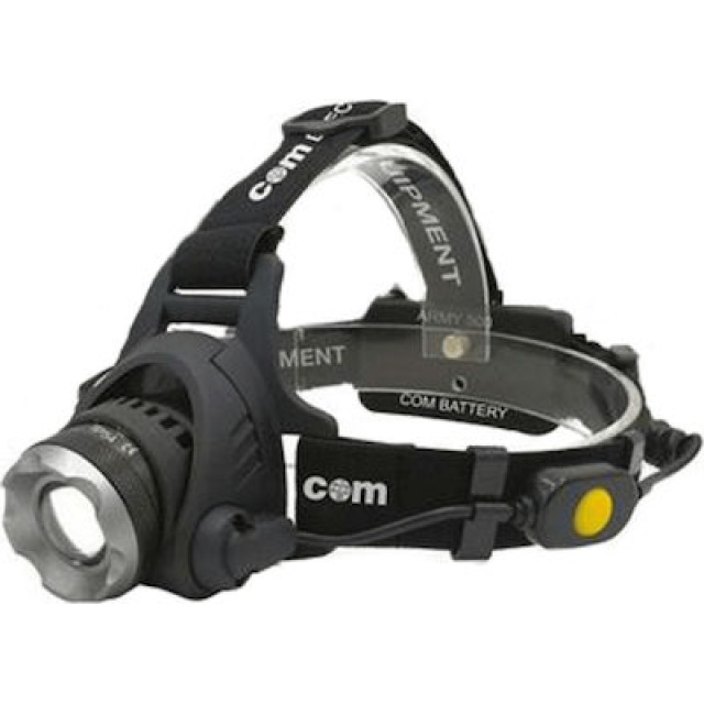 Com Φακος Κεφαλης Επαναφορτιζομενος Led 500lm Army 500 14.07.001