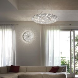 Ideal Lux King Πολυέλαιος με Κρύσταλλα Διάφανος 087979