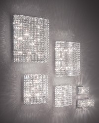 Ideal Lux Admiral PL4 Μοντέρνα Πλαφονιέρα Οροφής με Ντουί G9 με Κρύσταλλα σε Ασημί χρώμα 30cm