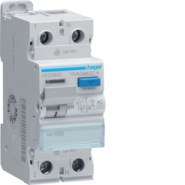 ΡΕΛΕ ΔΙΑΡΡΟΗΣ AC 100mA 2X100A