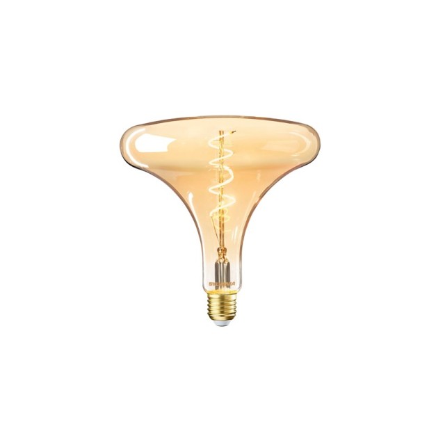 Λάμπα LED T180 4W 250lm E27 230V 2000K Θερμό Λευκό Dimmable Filament Golden